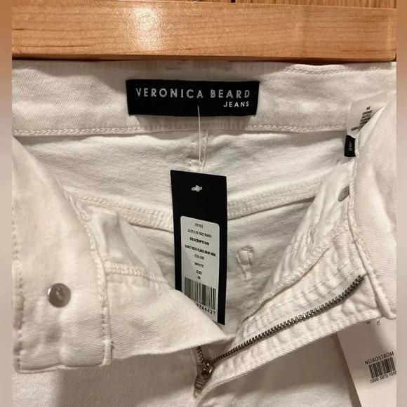 Veronica Beard White Carly Denim High-Rise Size 26/4 - NWT - Picture 4 of 9